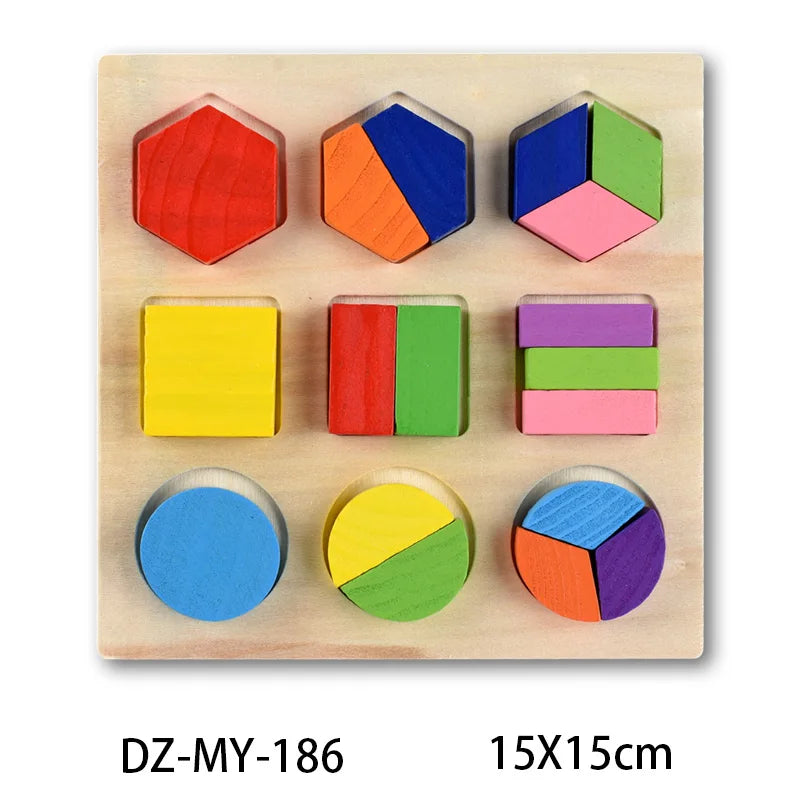 Rompecabezas Montessori 3D – Coordinación y Reconocimiento Visual