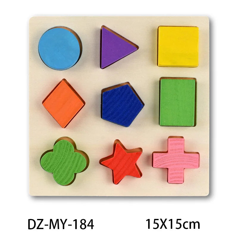 Rompecabezas Montessori 3D – Coordinación y Reconocimiento Visual