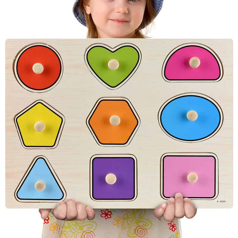 Rompecabezas Montessori 3D – Coordinación y Reconocimiento Visual