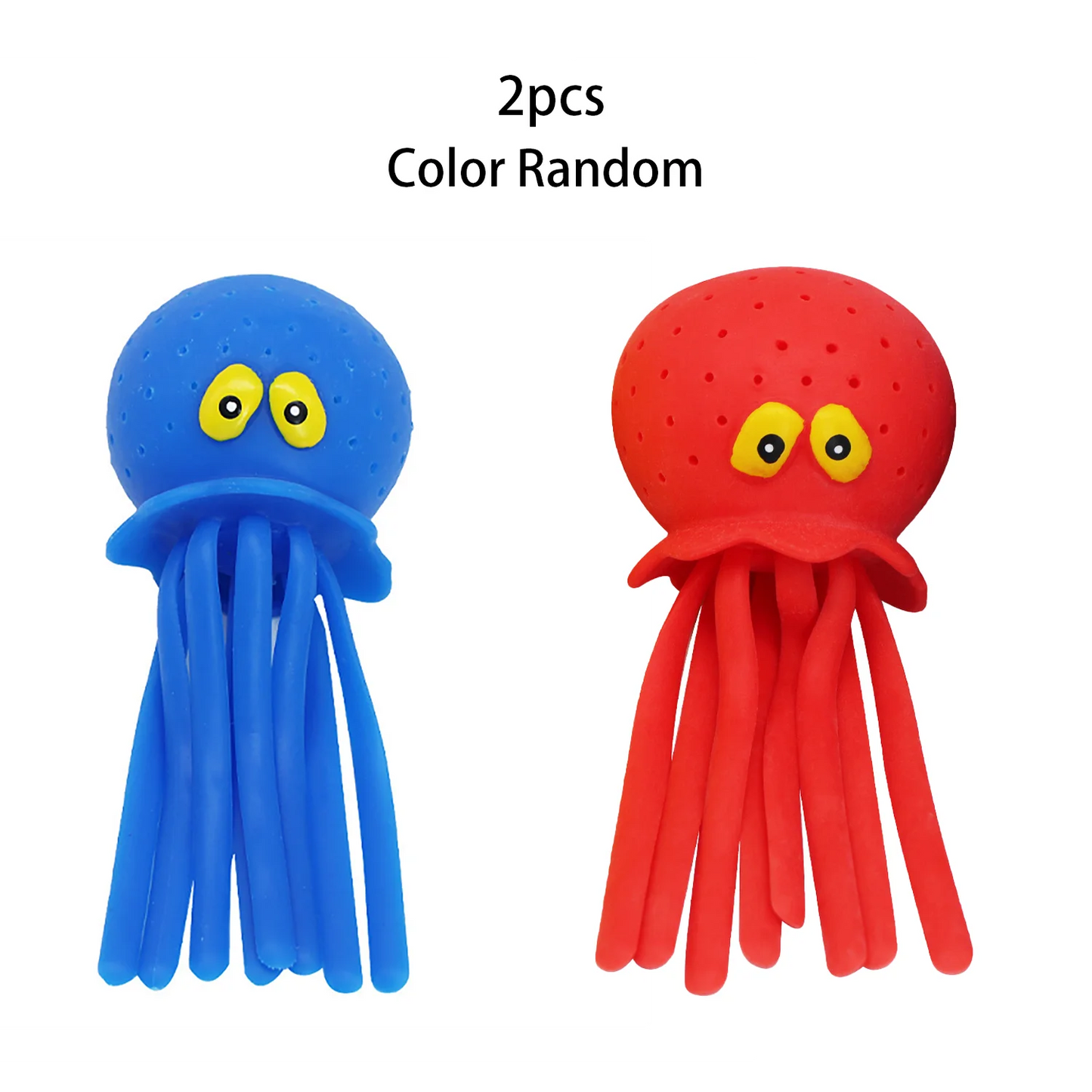 Bolas de agua de pulpo para niños, juguetes de baño para niños, alivio del estrés sensorial, bolas de salpicaduras de bomba de agua, lindos juguetes flotantes para piscina