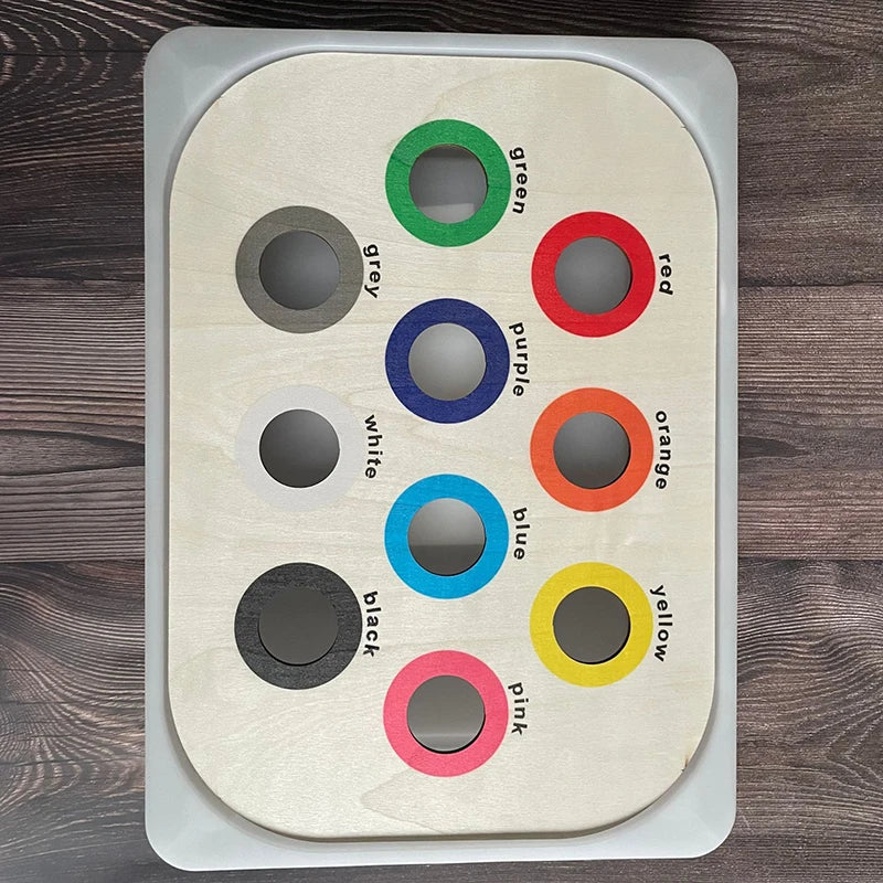 Bandeja Sensorial Montessori – Clasificación y Coordinación en Juego Abierto