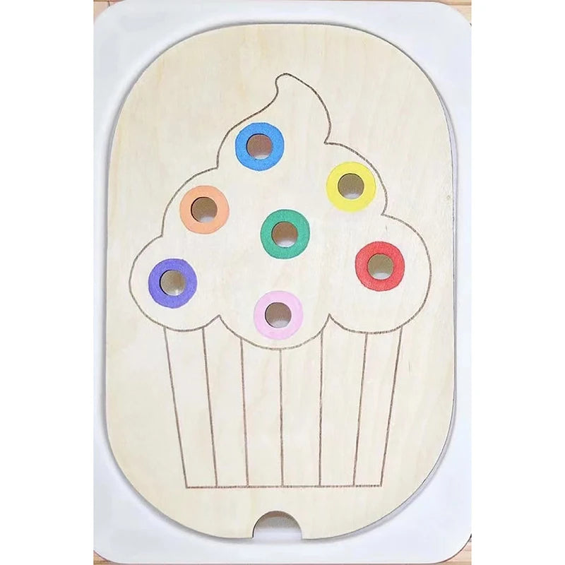 Bandeja Sensorial Montessori – Clasificación y Coordinación en Juego Abierto