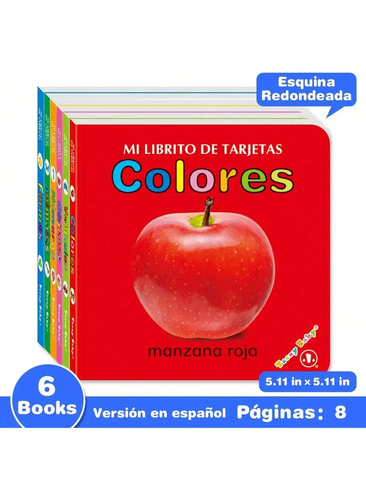 Set de 6 libros educativos en español – Herramienta visual para el aprendizaje