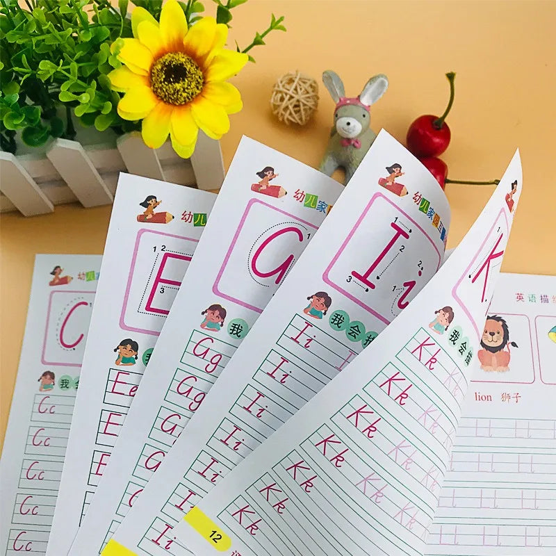 Cuaderno de Caligrafía para Niños – Letras y Números para Mejorar la Escritura
