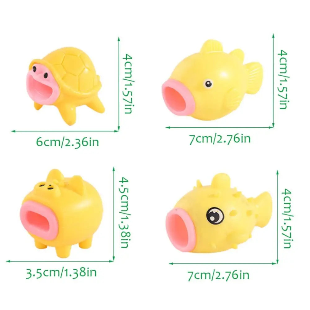 Juguete sensorial para apretar, minicerdo de dibujos animados Kawaii, suave y elástico