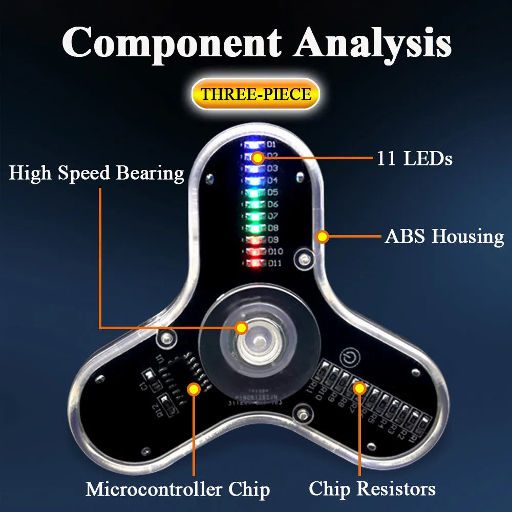 Kit Electrónico Fidget DIY con LED – Montaje Manual y Estimulación Sensorial