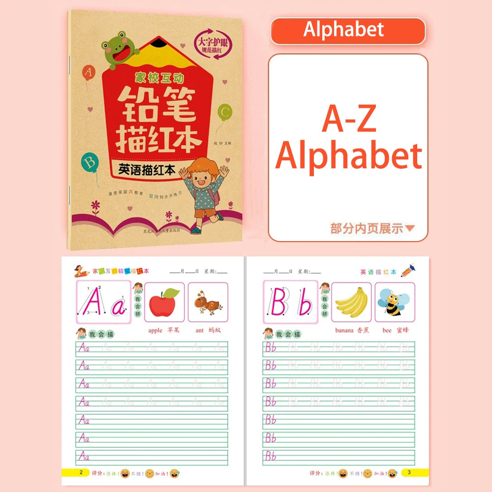 Cuaderno de Caligrafía para Niños – Letras y Números para Mejorar la Escritura