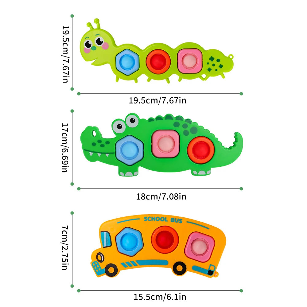 Set de Fidget con presión para Dedos – Estimula la Motricidad Fina y Alivia el Estrés
