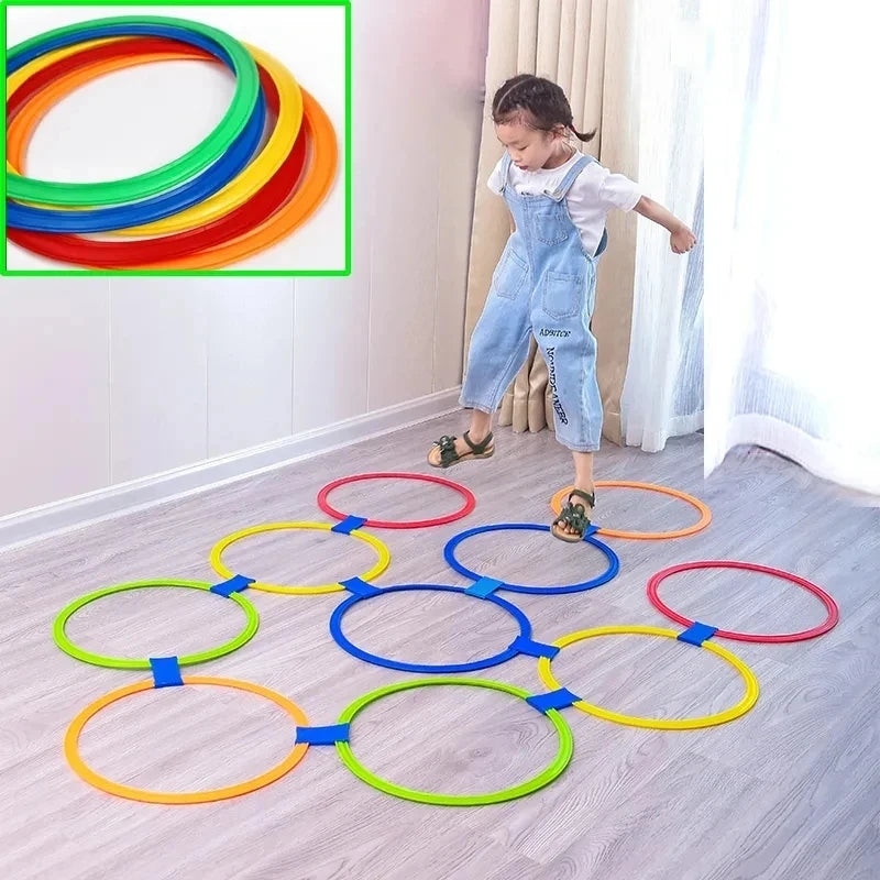 Escalera de Agilidad con Aros – Juego Activo para Coordinación y Motricidad