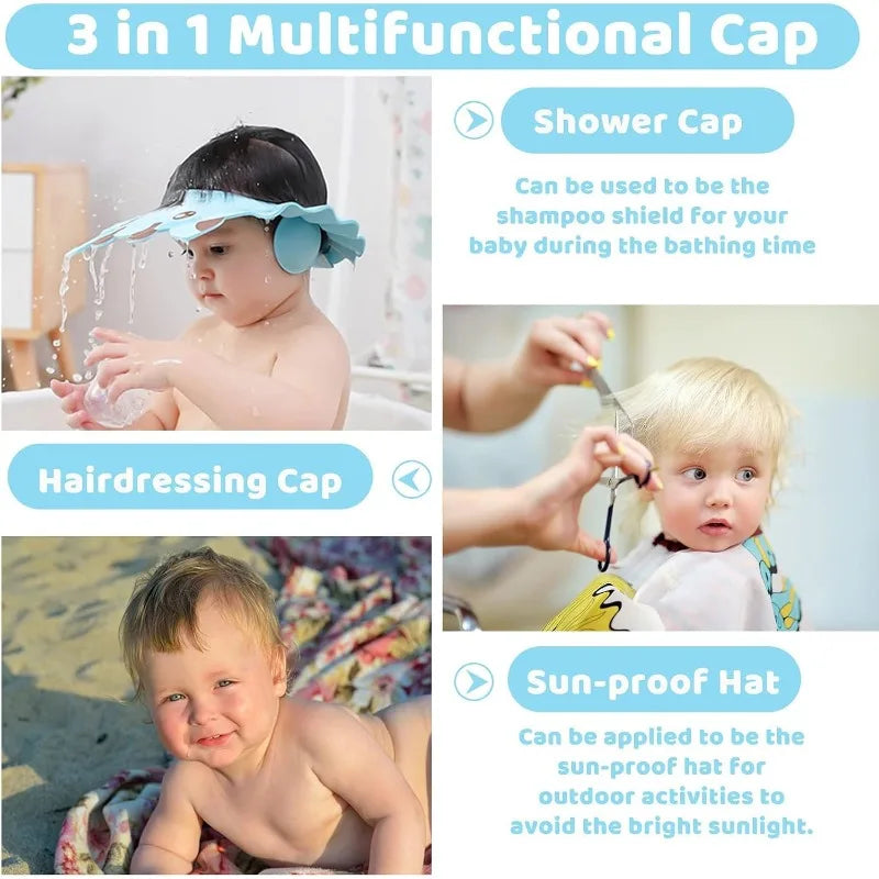Gorro Protector para Ducha – Evita el Contacto con los Ojos al Lavar el Pelo