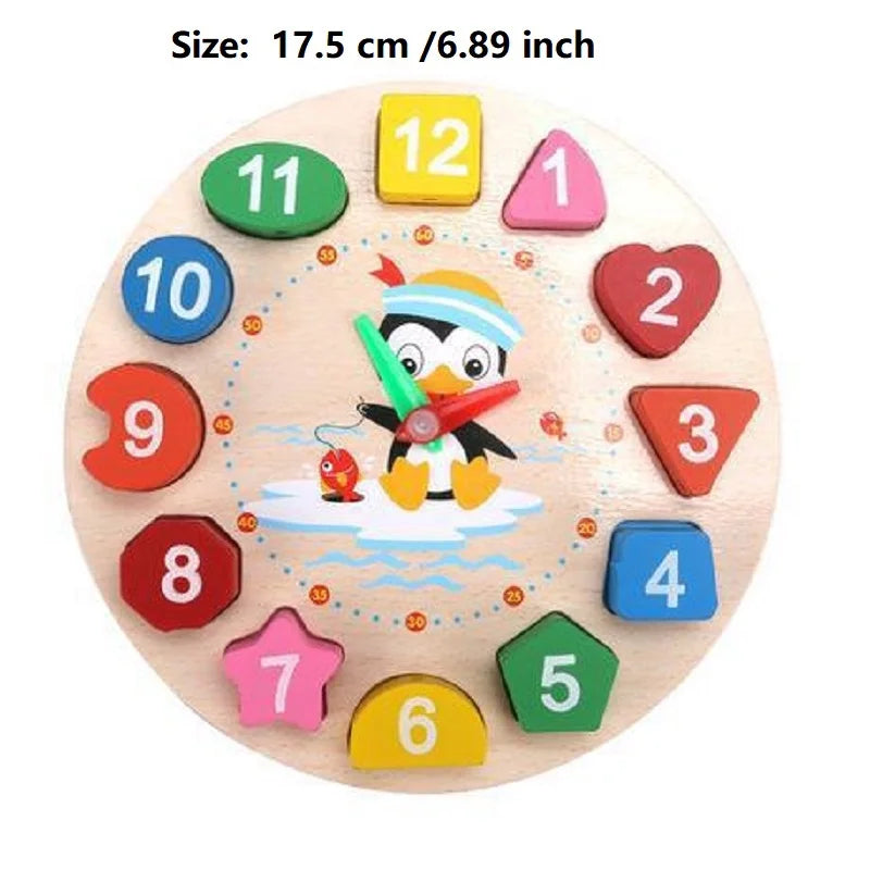Reloj de Madera Educativo – Números, Enhebrado y Aprendizaje Temprano
