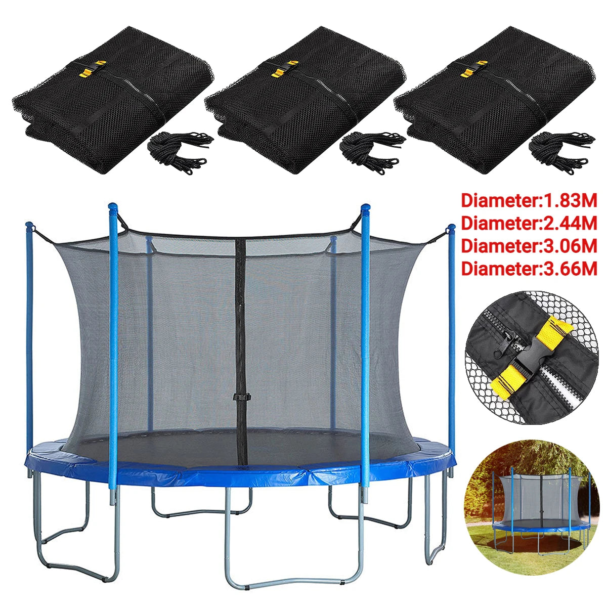 Red de Seguridad para Trampolín – Protección en Juegos Activos para Niños