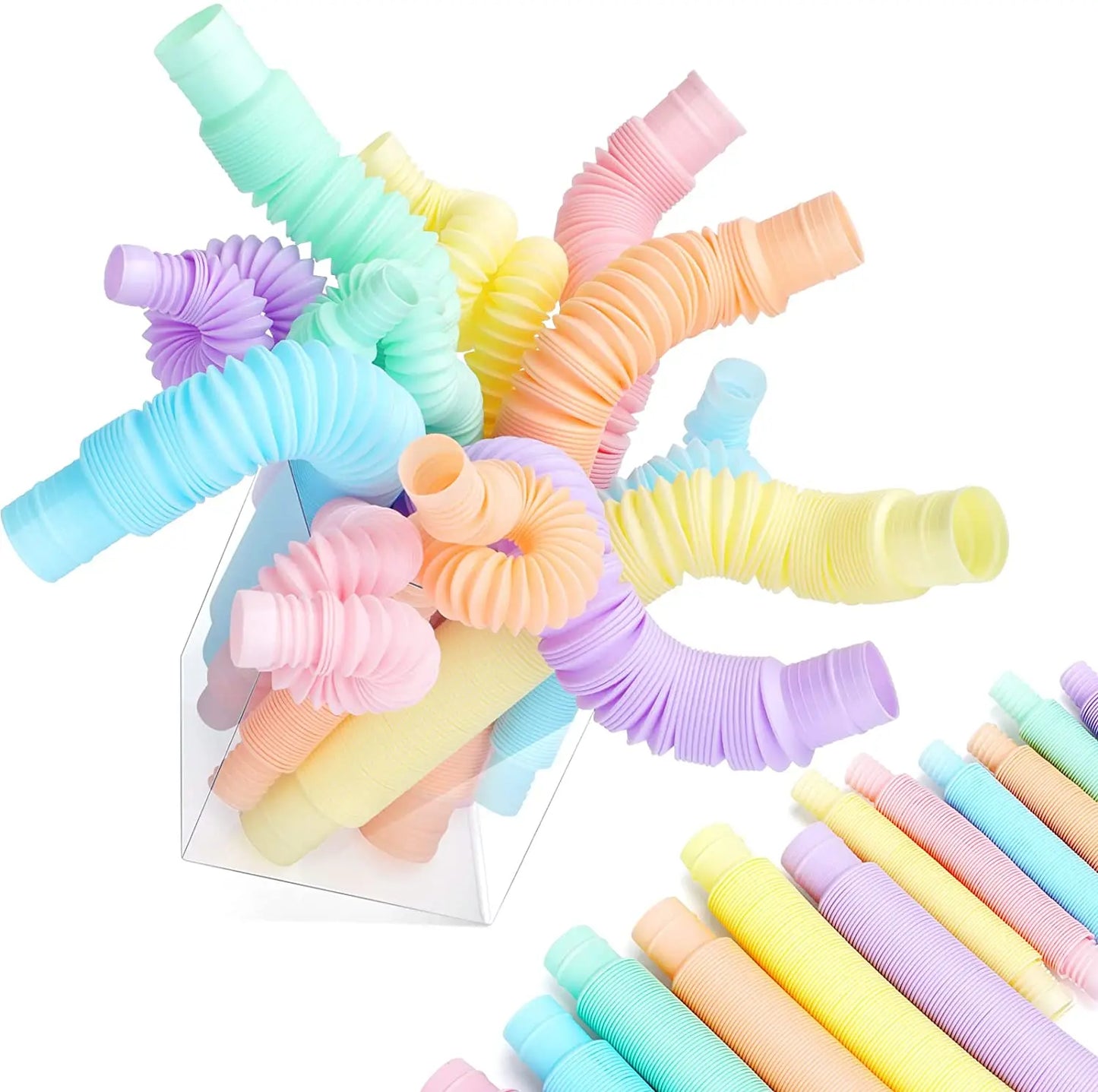 Mini Tubos Sensoriales Pop (Set de 4) – Juego de Construcción y Regulación Sensorial