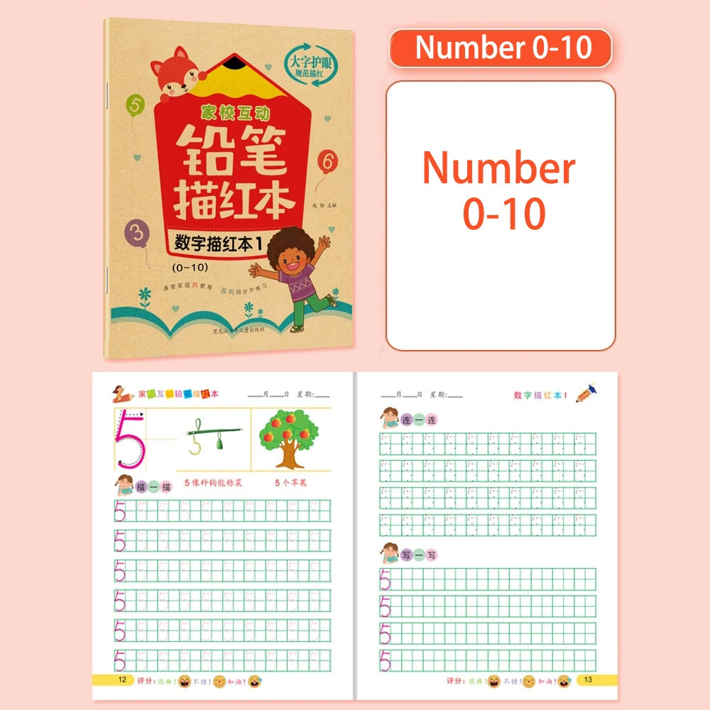Cuaderno de Caligrafía para Niños – Letras y Números para Mejorar la Escritura