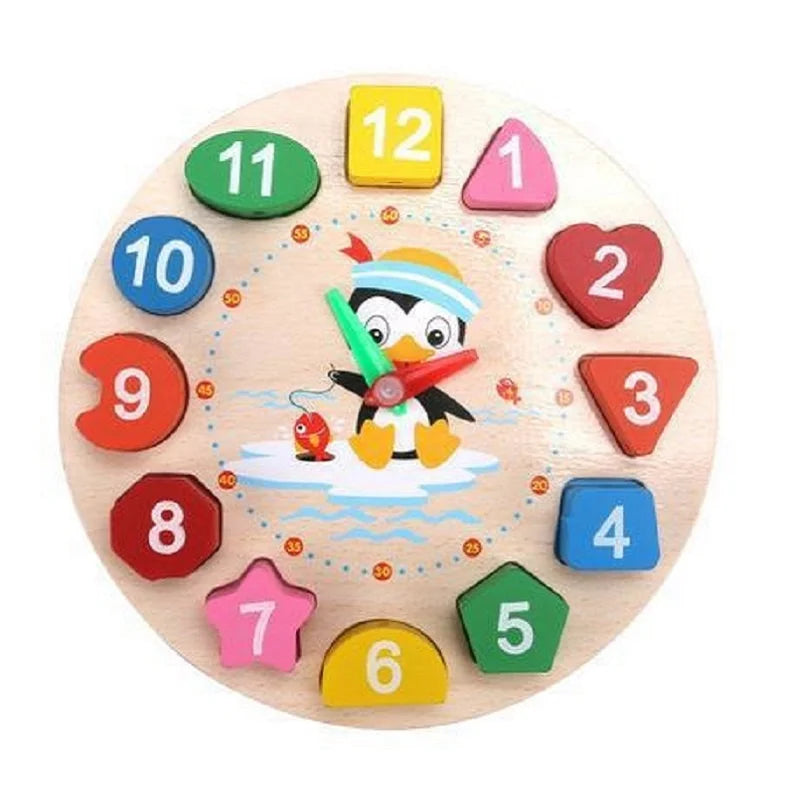 Reloj de Madera Educativo – Números, Enhebrado y Aprendizaje Temprano