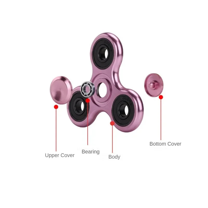 Spinner Metálico Antiestrés – Alivio Sensorial y Mejora de la Concentración