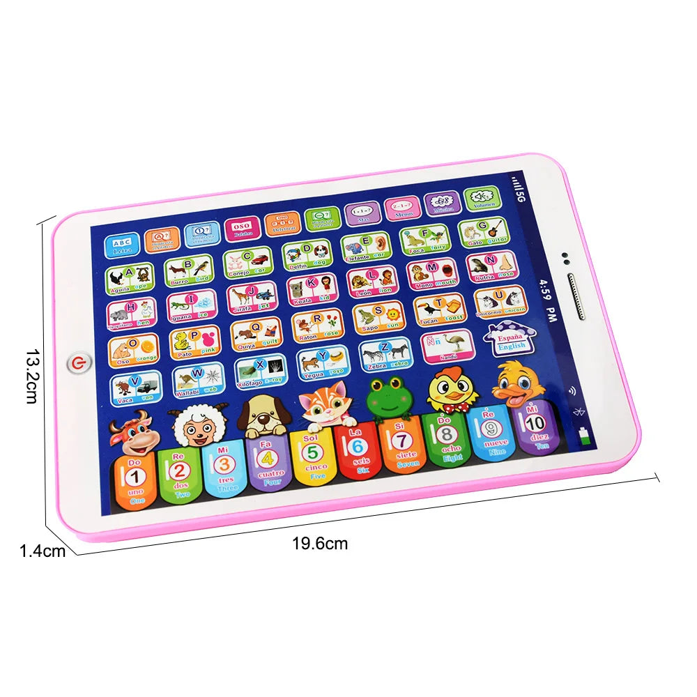 Pictograma Tablet Educativa en Español – Aprendizaje del Alfabeto con Voz y Tacto