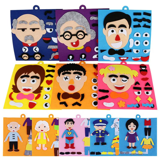 Juego de Expresiones Faciales Montessori – Reconocimiento Emocional y Creatividad