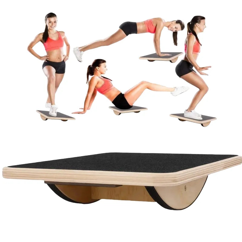 Tabla de Equilibrio de Madera – Estabilidad y Control Corporal para Niños y Adultos