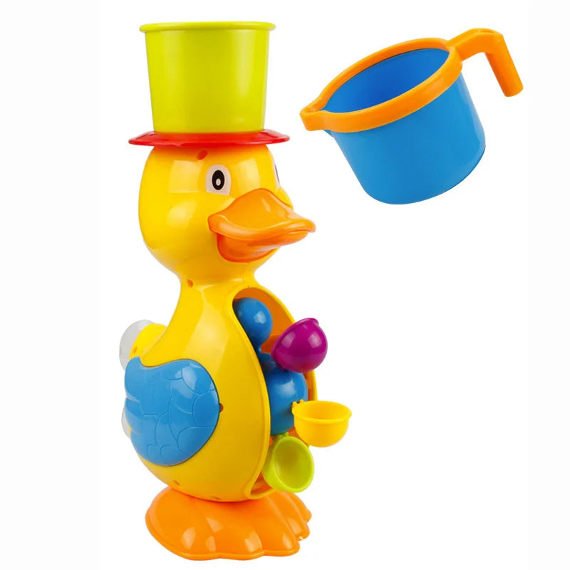 Juguete de Baño con Pato y Rueda de Agua – Juego Sensorial en la Ducha