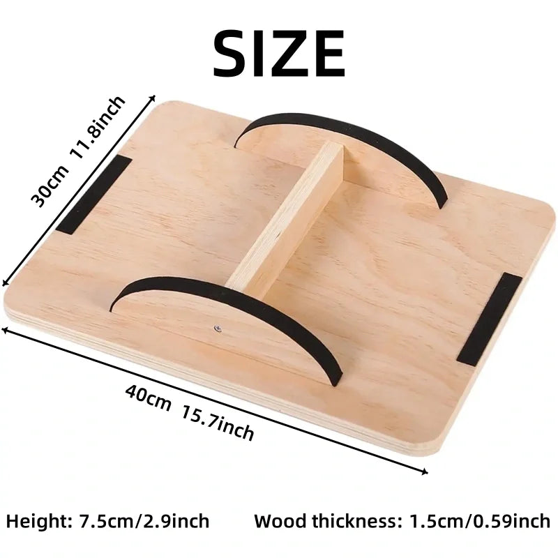 Tabla de Equilibrio de Madera – Estabilidad y Control Corporal para Niños y Adultos