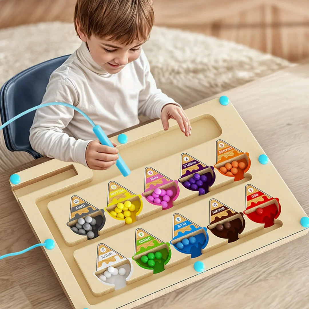 Tablero de Laberinto Magnético – Coordinación y Clasificación Sensorial