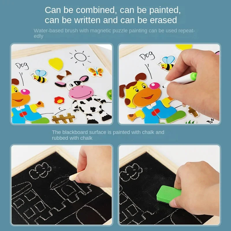 Tablero de Dibujo Montessori – Creatividad, Coordinación y Juego Visual
