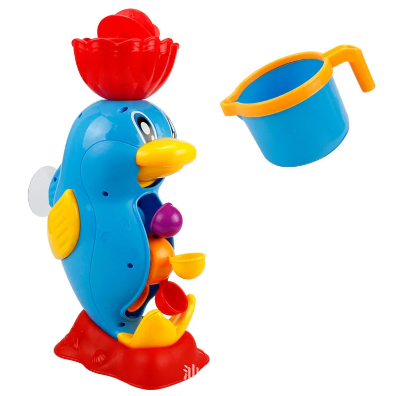 Juguete de Baño con Pato y Rueda de Agua – Juego Sensorial en la Ducha
