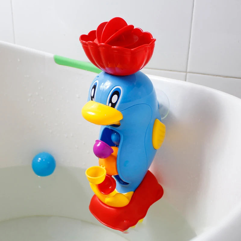 Juguete de Baño con Pato y Rueda de Agua – Juego Sensorial en la Ducha