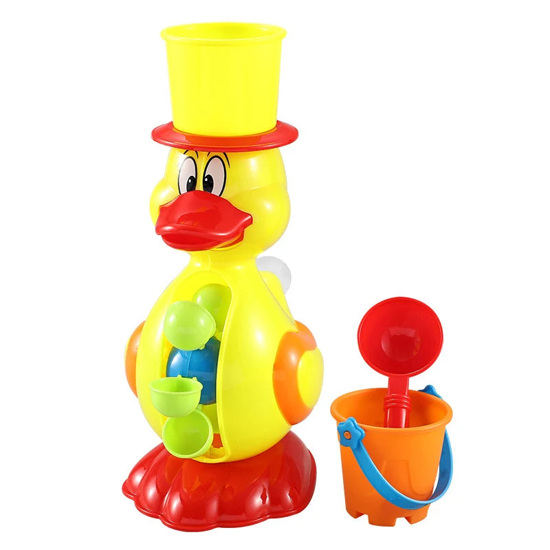 Juguete de Baño con Pato y Rueda de Agua – Juego Sensorial en la Ducha