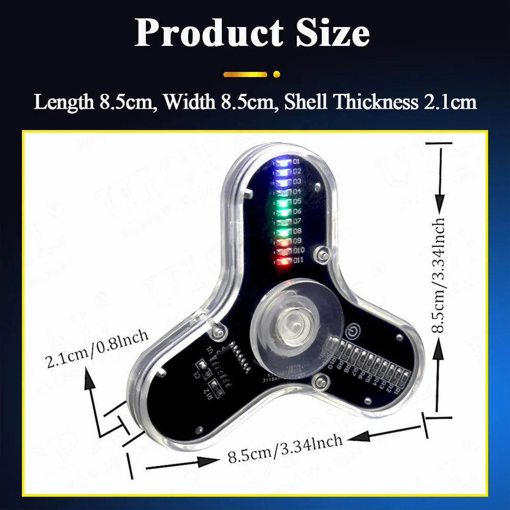 Kit Electrónico Fidget DIY con LED – Montaje Manual y Estimulación Sensorial