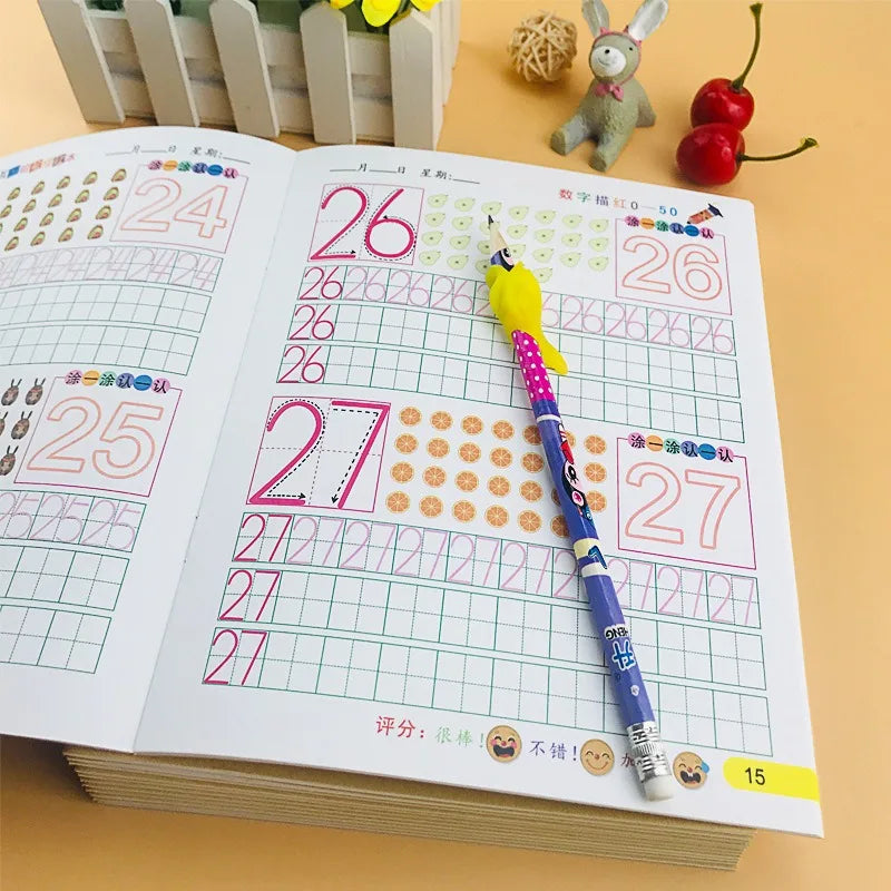 Cuaderno de Caligrafía para Niños – Letras y Números para Mejorar la Escritura