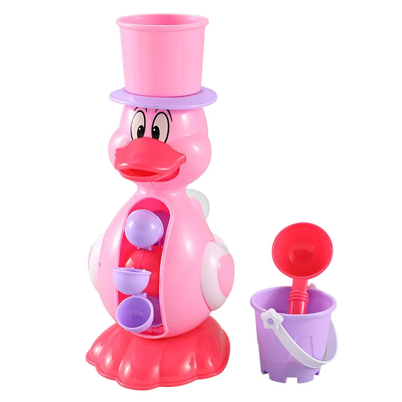 Juguete de Baño con Pato y Rueda de Agua – Juego Sensorial en la Ducha