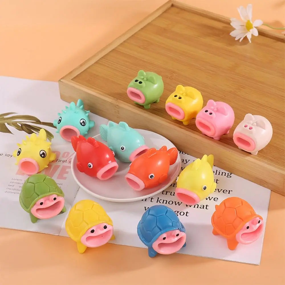 Juguete sensorial para apretar, minicerdo de dibujos animados Kawaii, suave y elástico