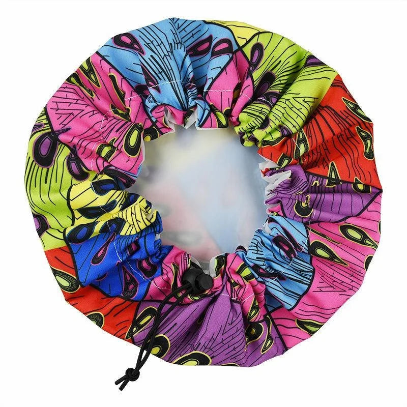 Gorro de Ducha de Doble Capa Ajustable – Protección Impermeable para Pelo en Niños