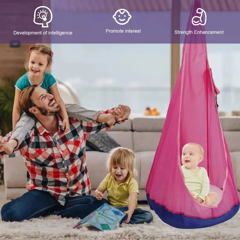 Hamaca Sensorial Colgante sin Cojín – Relajación y Regulación en Espacios Interiores o Exteriores