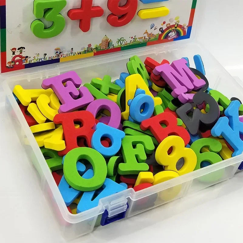 Set de Letras y Números Magnéticos – Juego Educativo para Aprender Jugando