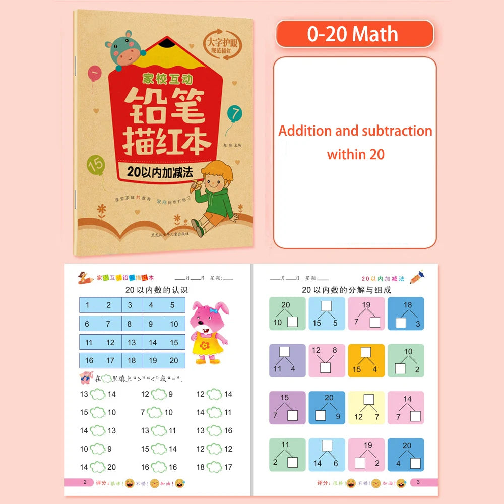 Cuaderno de Caligrafía para Niños – Letras y Números para Mejorar la Escritura