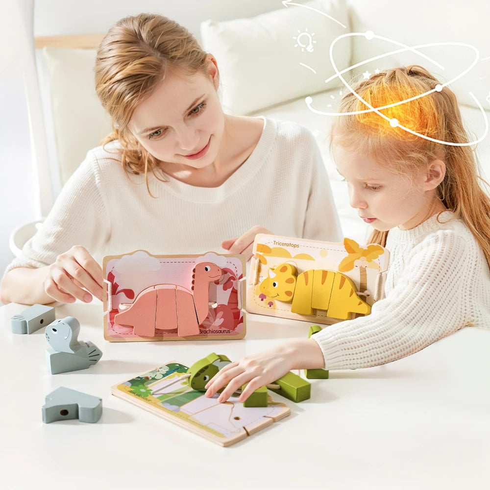 Rompecabezas 3D con Velcro – Asociación, Creatividad y Juego Manual