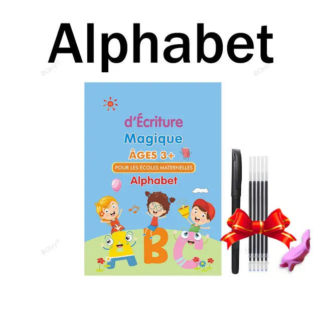 Cuadernos Mágicos Reutilizables – Trazado de Letras en Español, Inglés y Francés