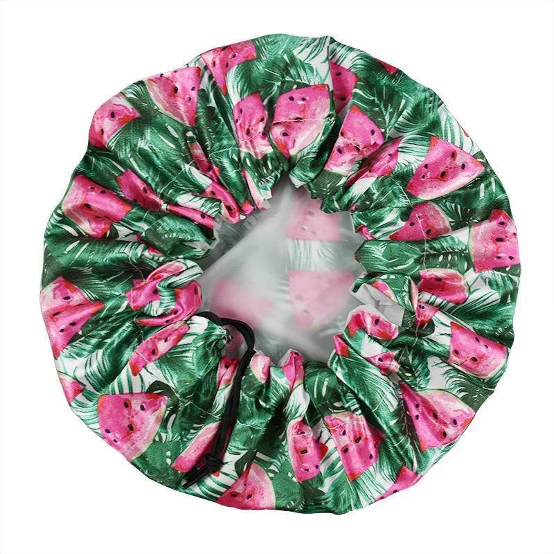 Gorro de Ducha de Doble Capa Ajustable – Protección Impermeable para Pelo en Niños