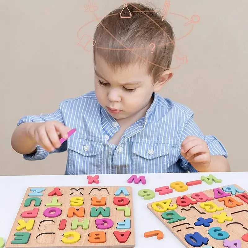 Rompecabezas Montessori de Madera – Asociación Visual y Desarrollo Cognitivo