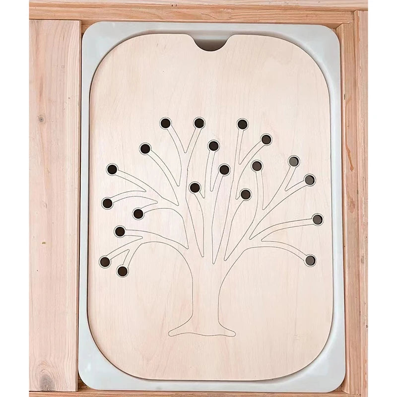 Bandeja Sensorial Montessori – Clasificación y Coordinación en Juego Abierto