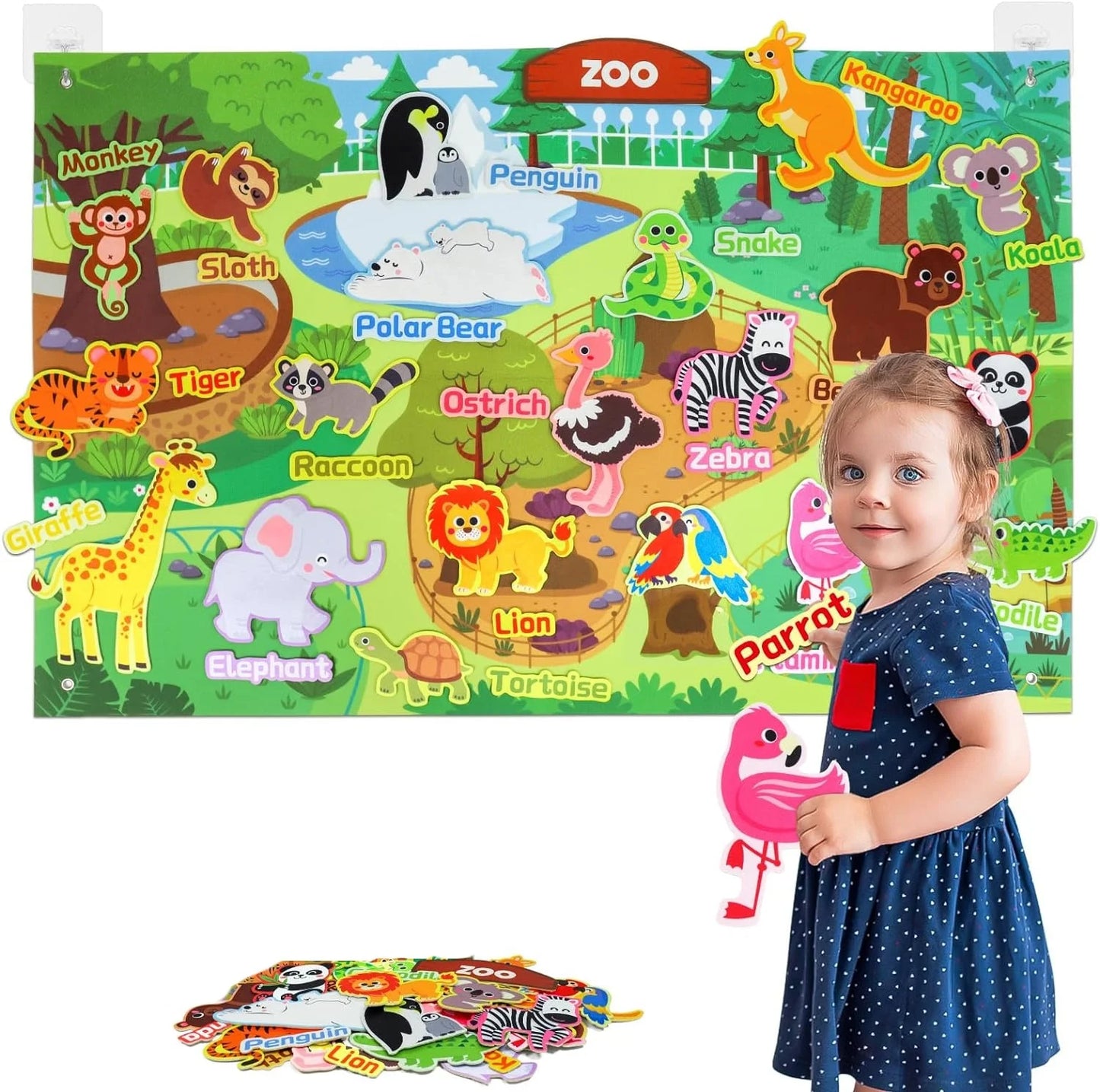 Tablero de Fieltro Montessori – Juego Narrativo y Estimulación Cognitiva