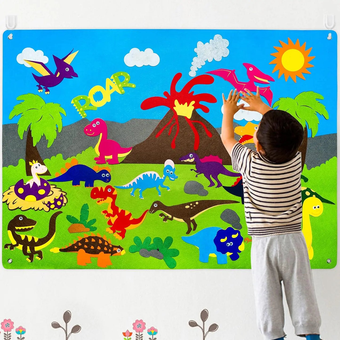 Tablero de Fieltro Montessori – Juego Narrativo y Estimulación Cognitiva
