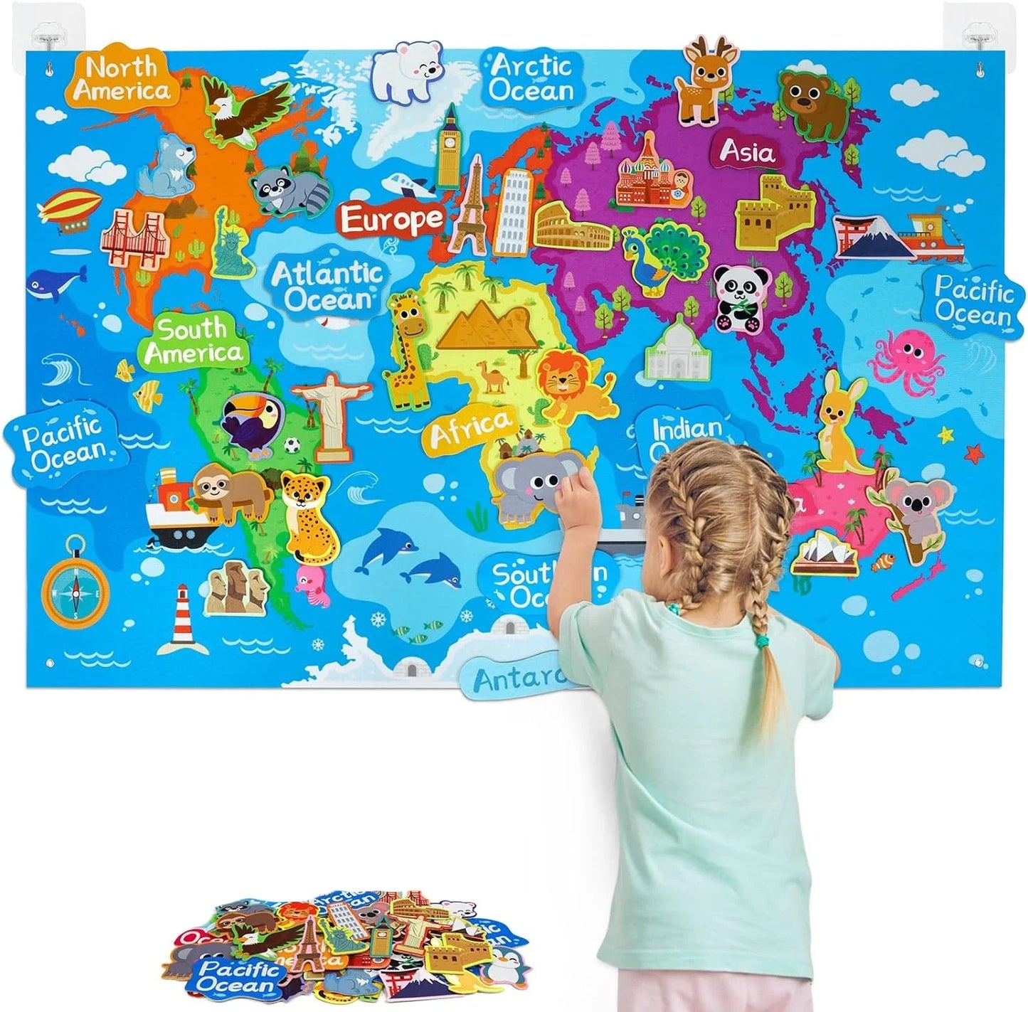 Tablero de Fieltro Montessori – Juego Narrativo y Estimulación Cognitiva