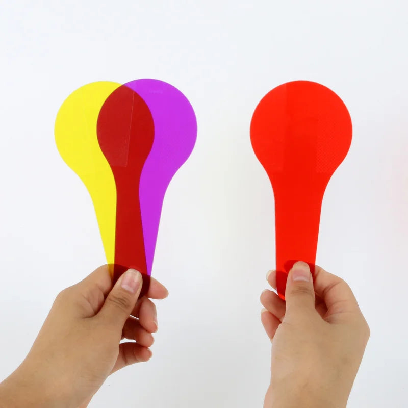 Tableros de aprendizaje de colores para niños, mesa luminosa Montessori, juego de pintura educativo temprano, juguetes cognitivos de dibujo de plástico para niños