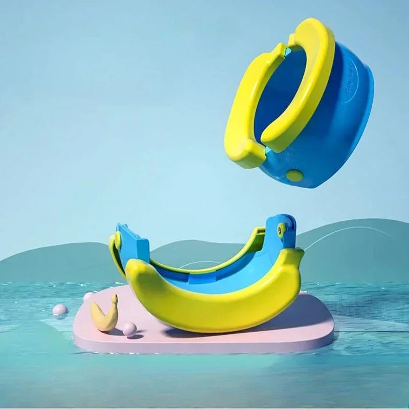 Asiento de entrenamiento para orinal para bebé, incluye 10 bolsas de basura, orinal portátil para niños, viaje, plegable, para exteriores e interiores, fácil de limpiar