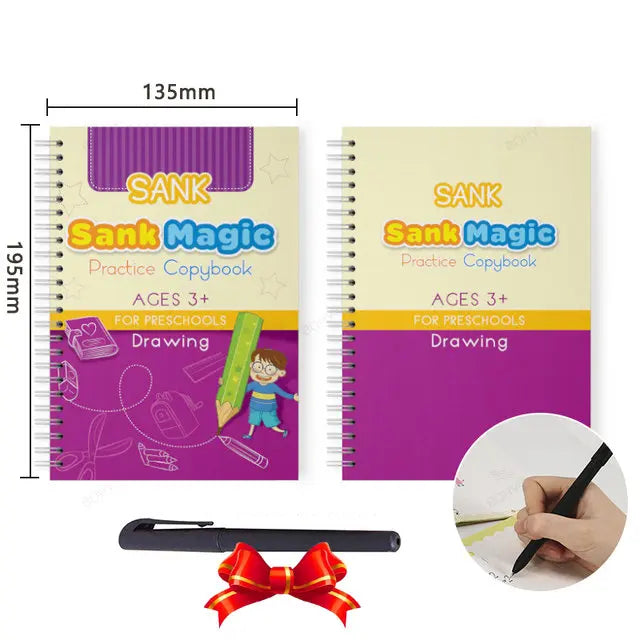 Cuadernos Mágicos Reutilizables – Trazado de Letras en Español, Inglés y Francés