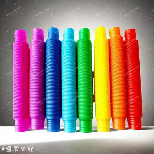 Fidget Sensorial Tubos Pop – Juego de Destreza y Estimulación Visual